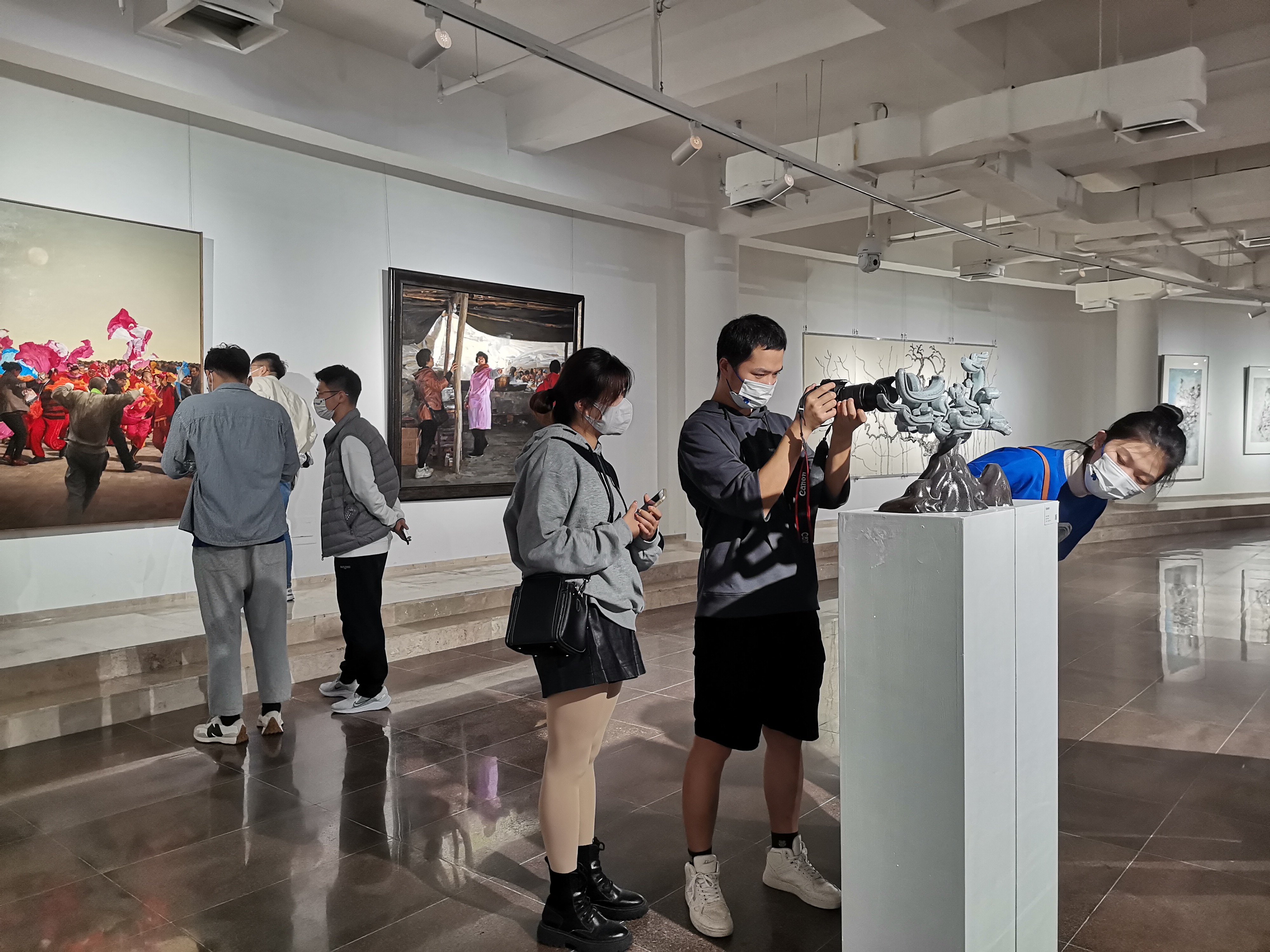 20221101-青蓝之梦·金沙集团3354cc美术学院雕塑绘画作品邀请展-雕塑系-现场2.jpg